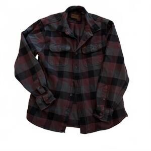 Orvis‎ Men's Plaid Button-Up Shirt Jacket, M